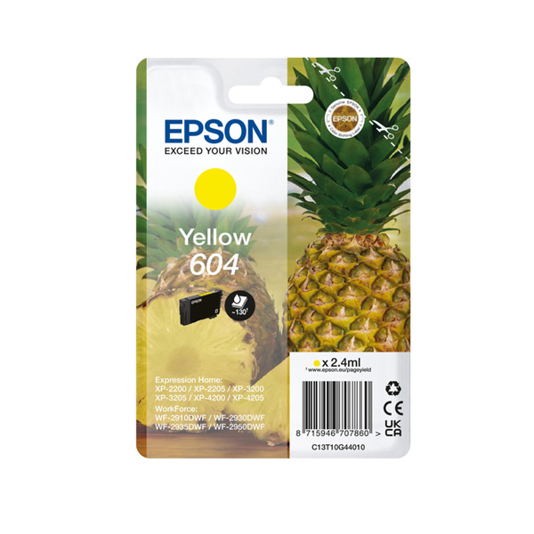 Epson 604 Yellow Ink Cartridge 