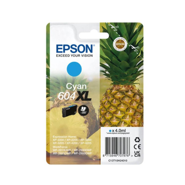 Epson 604XL High Capacity Cyan Ink Cartridge