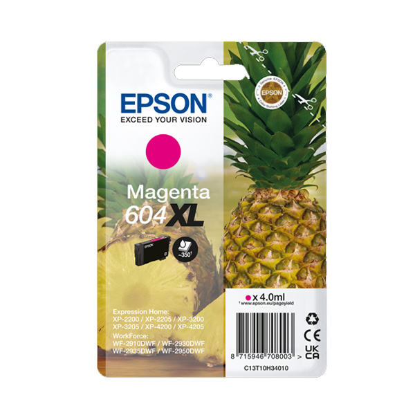 Epson 604XL High Capacity Magenta Ink Cartridge