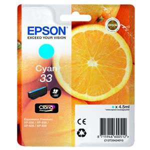 Epson 33 Cyan Ink Cartridge