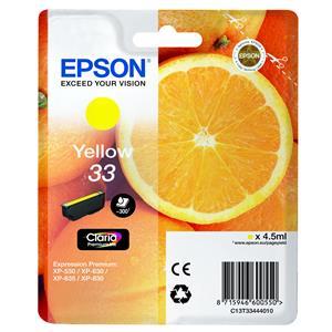 Epson 33 Yellow Ink Cartridge 