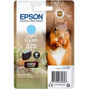 Original Epson 378 Light Cyan Ink Cartridge