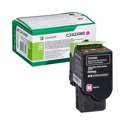 Lexmark C242XM0 Extra High Capacity Magenta Toner Cartridge 