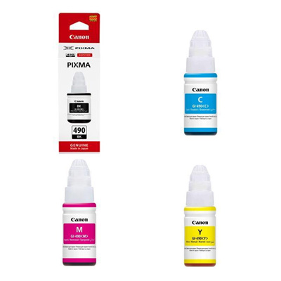 Canon GI-490 Ink Bottle Multipack (B/C/M/Y)