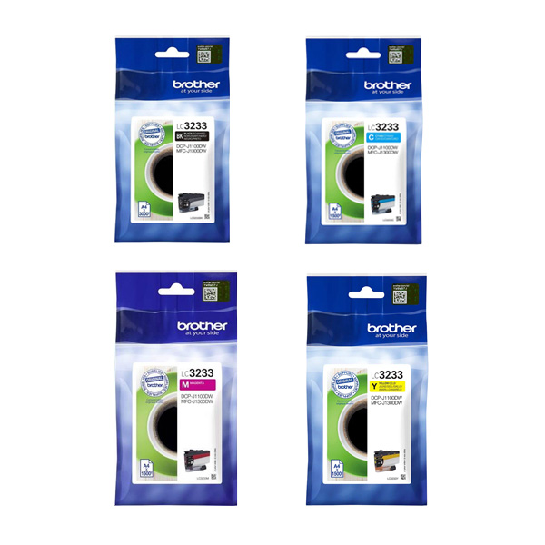 Brother LC3233 Ink Cartridge Multipack (B/C/M/Y) 