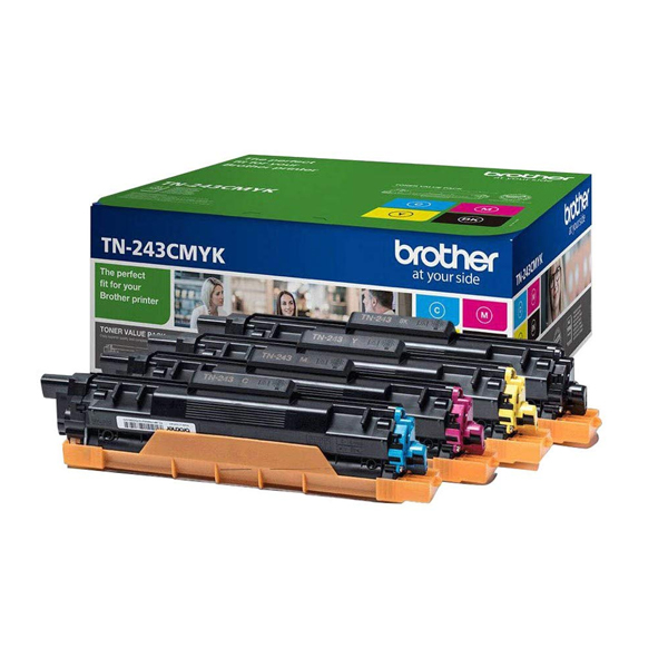 Brother TN243 Toner Value Pack (B/C/M/Y)