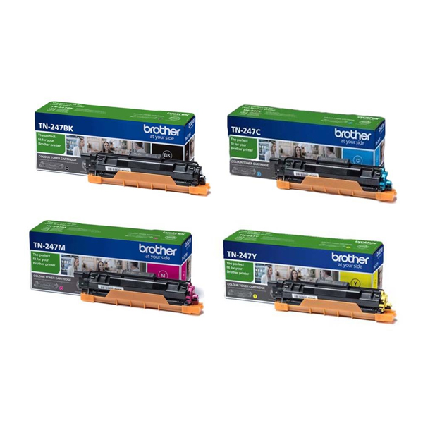 Compatible Brother TN247 Toner Value Pack (B/C/M/Y)