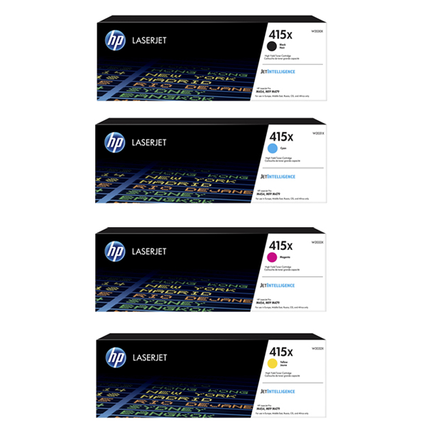 HP 415X High Capacity Toner Value Pack (B/C/M/Y)