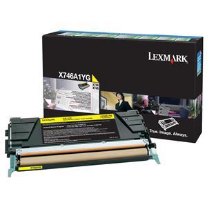 Lexmark X746A1YG Yellow Return Program Toner Cartridge