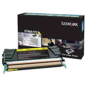 Lexmark X746A1YG Yellow Return Program Toner Cartridge 