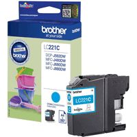 Brother LC221 Cyan Ink Cartridge 