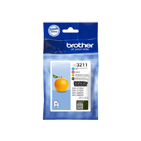 Brother LC3211 Ink Cartridge Multipack (B/C/M/Y) 