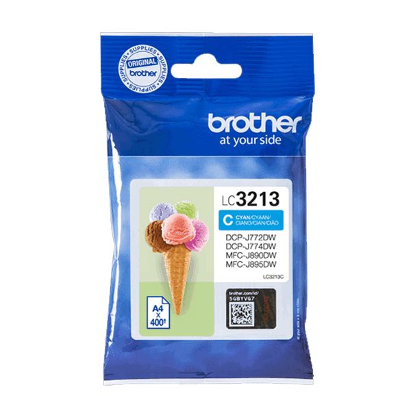 Brother LC3213C High Capacity Cyan Ink Cartridge