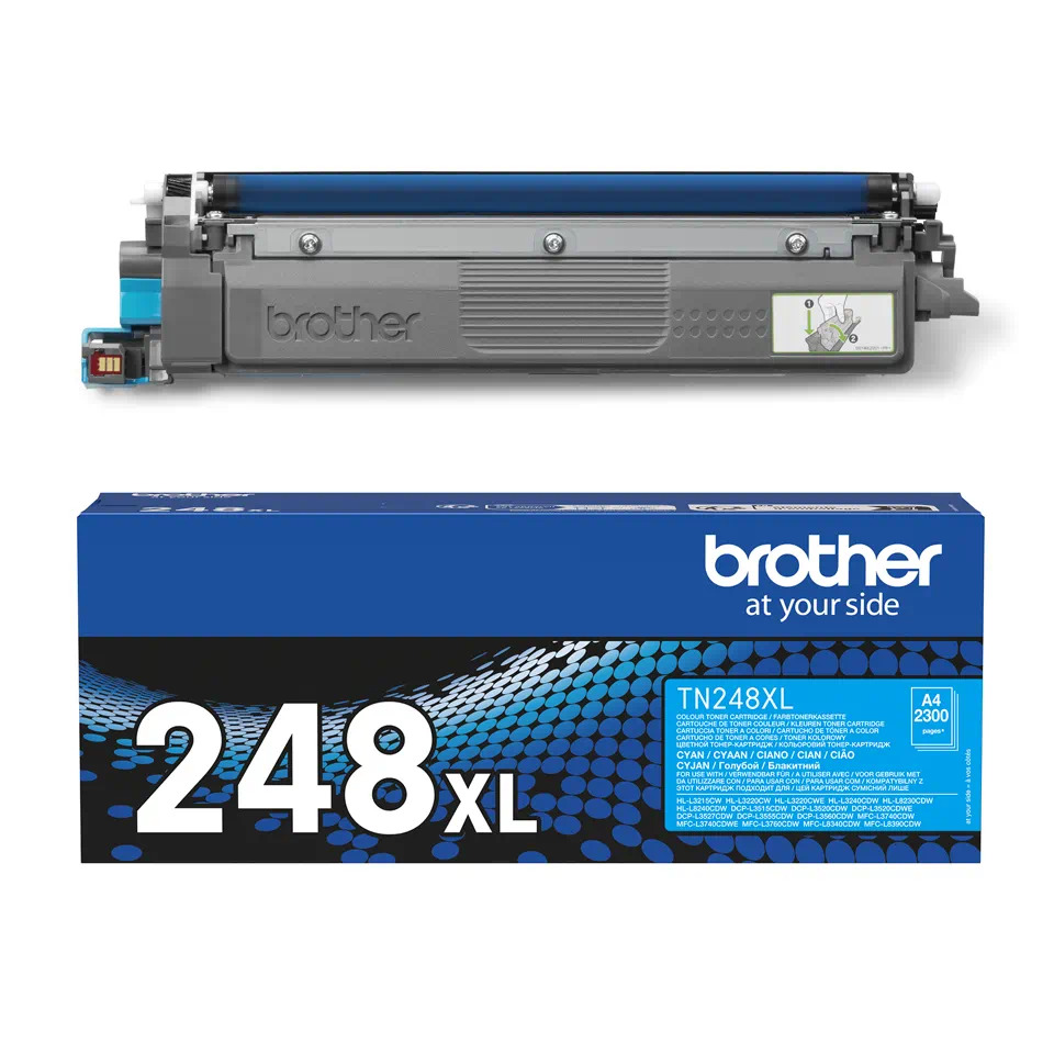 Brother TN248XLC High Capacity Cyan Toner Cartridge 