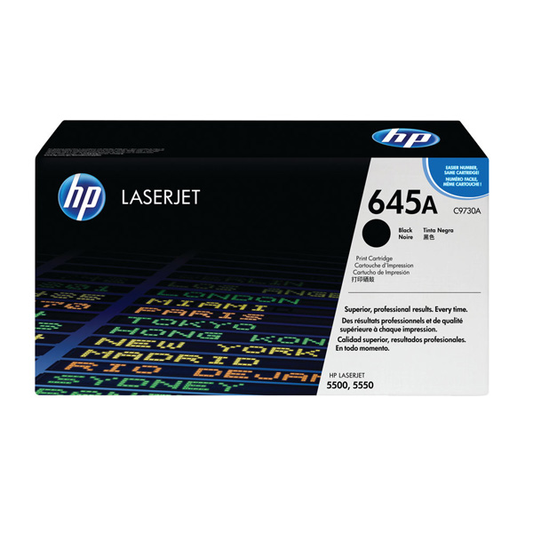 HP 645A Black Toner Cartridge (C9730A) 
