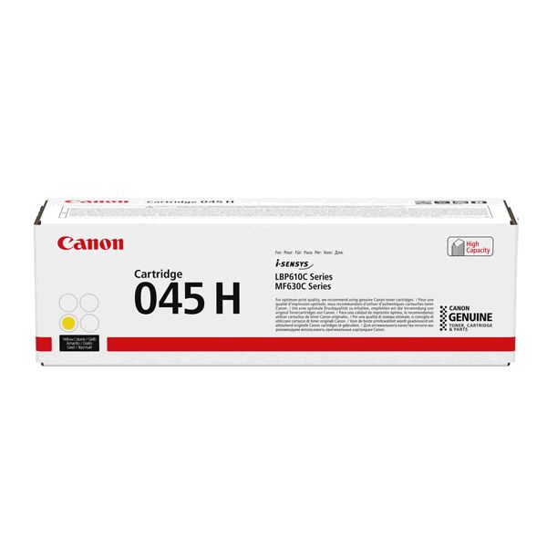 Canon 045H-Y High Capacity Yellow Toner Cartridge