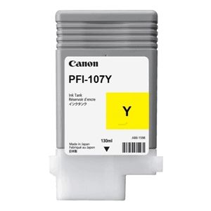 Canon PFI-107Y Yellow Ink Cartridge 130ml 