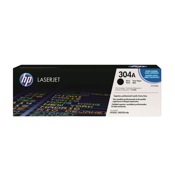 HP 304A Black Toner Cartridge (CC530A)