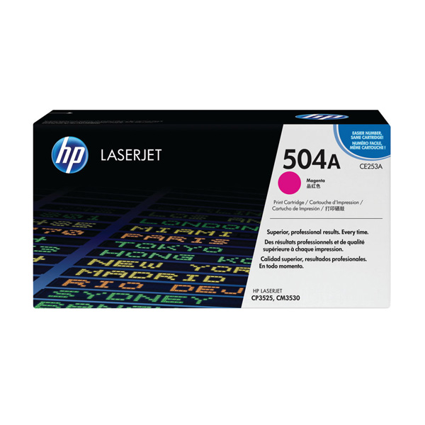 HP 504A Magenta Toner Cartridge (CE253A)