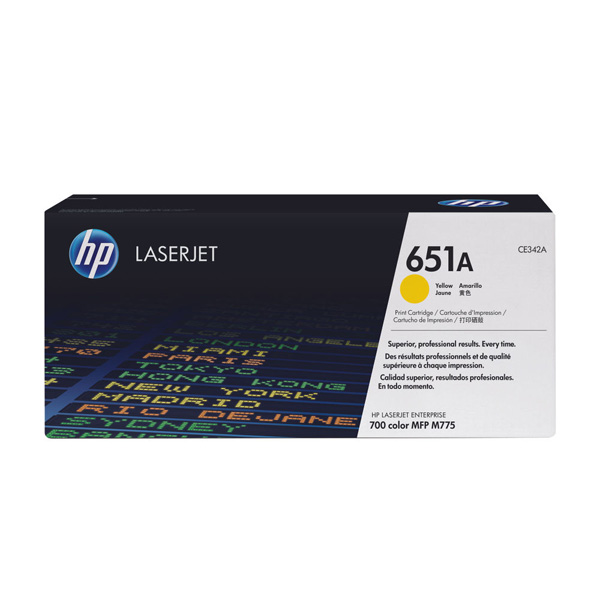 HP 651A Yellow Toner Cartridge (CE342A) 
