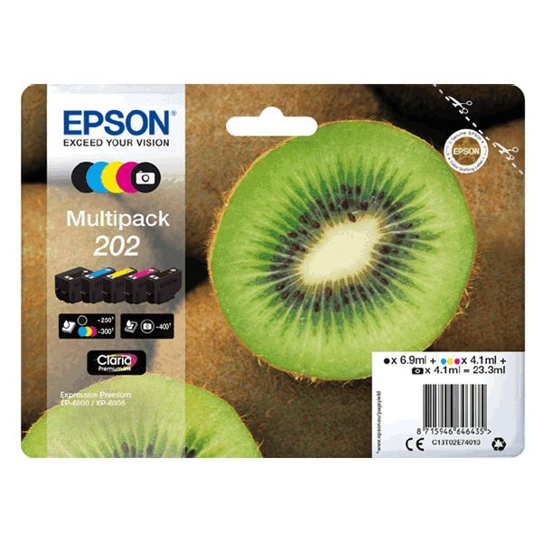 Epson 202 5 Colour Ink Cartridge Multipack