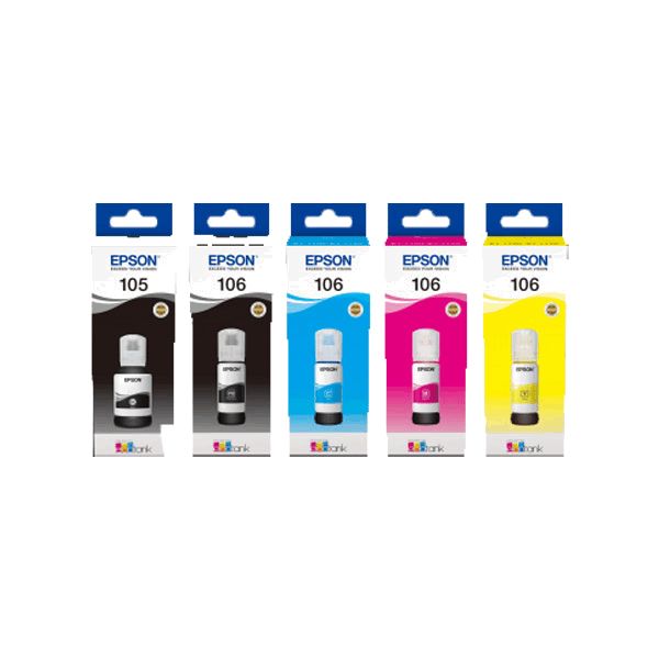 Epson 105/6 Ecotank Ink Bottle Multipack