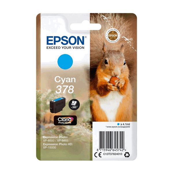 Epson 378 Cyan Ink Cartridge 