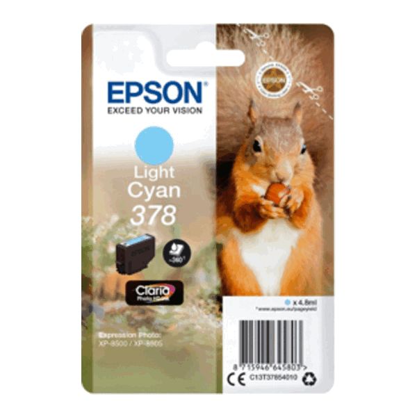 Epson 378 Light Cyan Ink Cartridge 