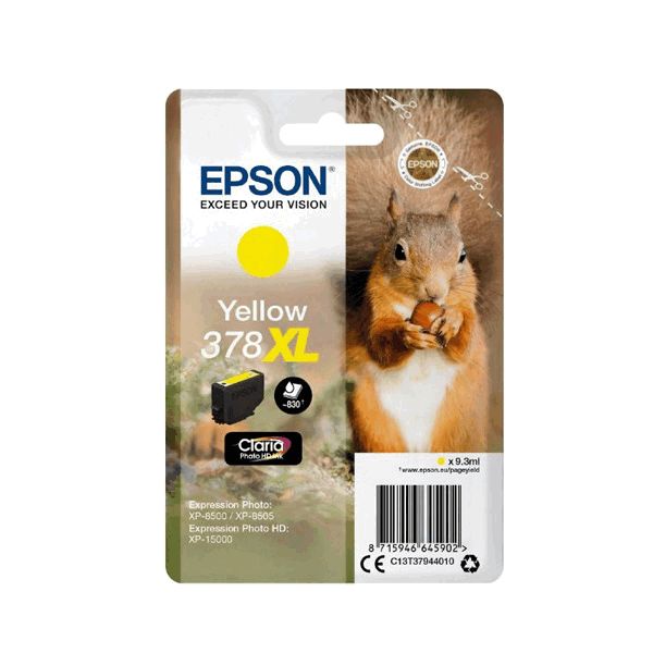 Epson 378XL High Capacity Yellow Ink Cartridge 