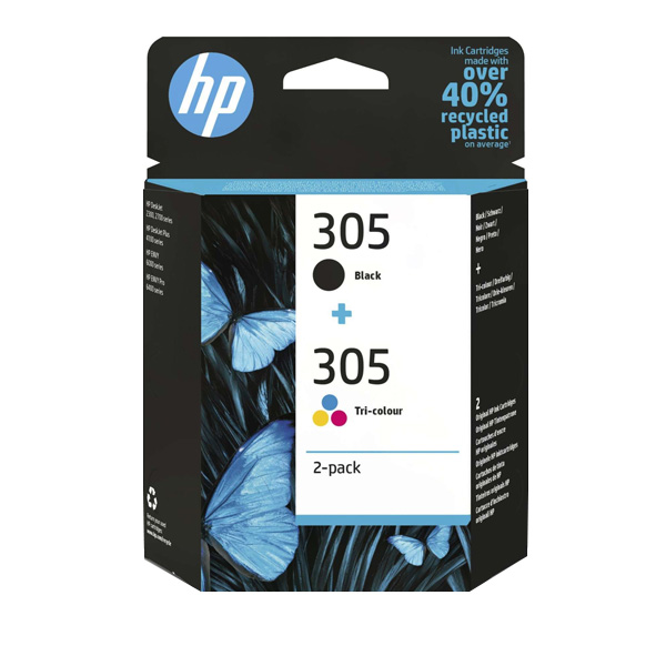 HP 305 Black & Tri Colour Ink Cartridge Multipack (B/C/M/Y) 