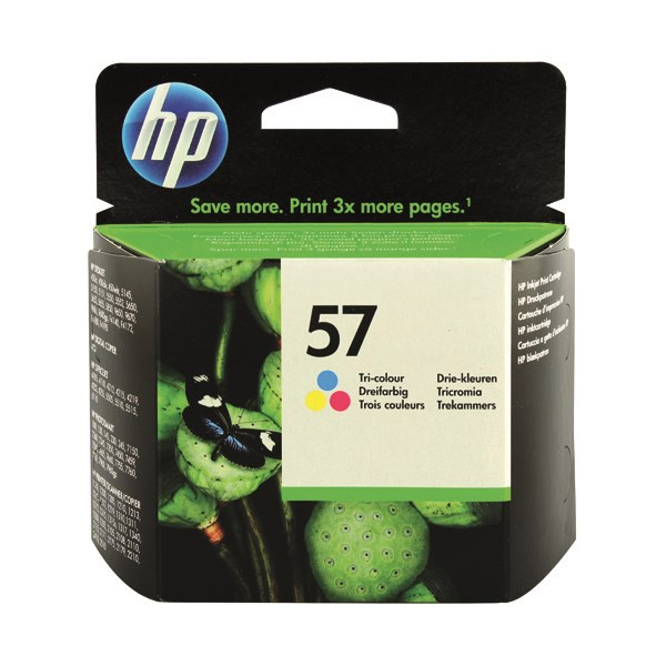 HP No. 57 Tri-Colour Inkjet Print Cartridge (17ml)