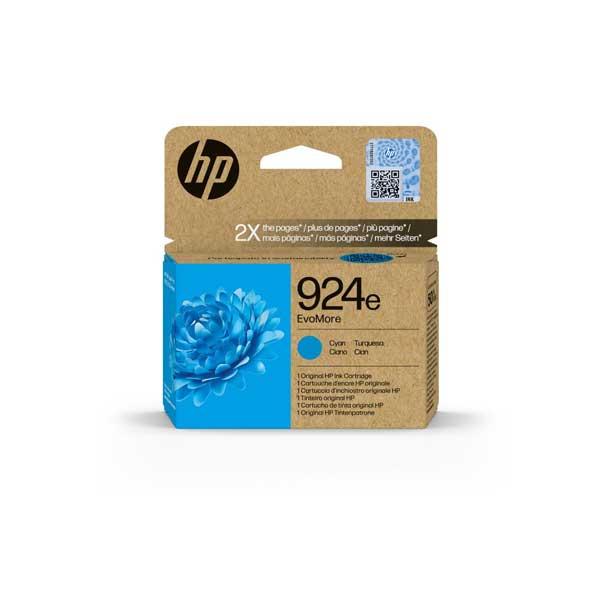 HP 924e EvoMore High Capacity Cyan Ink Cartridge