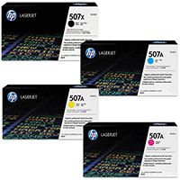 HP 507X High Capacity BCMY Toner Value Pack
