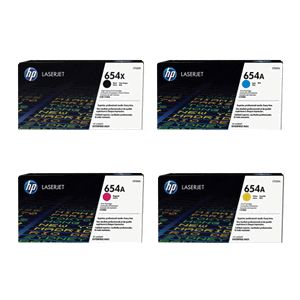 HP 654X Toner Value Pack (B/C/M/Y)