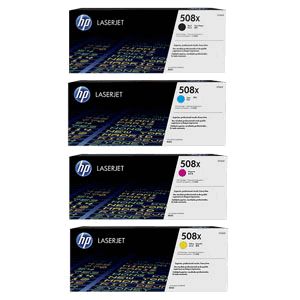 HP 508X High Capacity Toner Value Pack B/C/M/Y