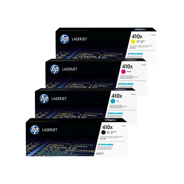 HP 410X Toner Value Pack B/C/M/Y 