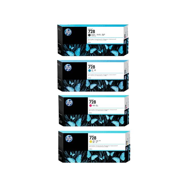 HP 728 Extra High Capacity Ink Cartridge Multipack 