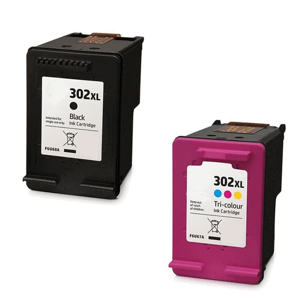 HP 302XL Black / Tri-Colour Ink Cartridge Multipack 