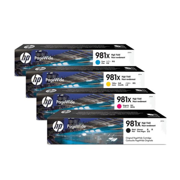 HP 981X High Capacity Ink Cartridge Multipack (B/C/M/Y)