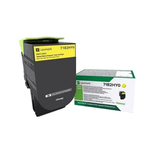 Lexmark 71B2HY0 High Capacity Yellow Return Program Toner Cartridge