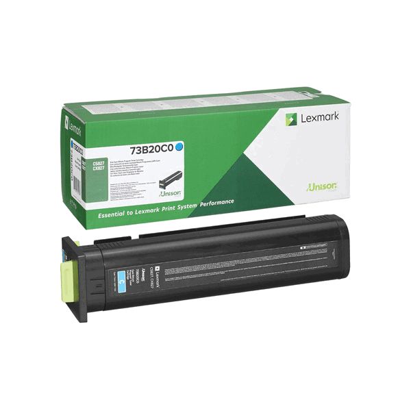 Lexmark 73B20C0 Cyan Return Program Toner Cartridge