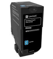 Lexmark 74C20C0 Cyan Return Program Toner Cartridge 