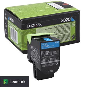 Lexmark 802C Cyan Toner Cartridge 