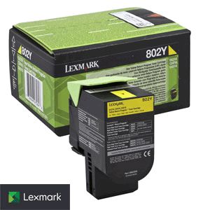 Lexmark 802Y Yellow Toner Cartridge 