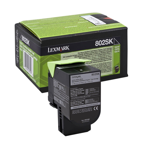 Lexmark 802SK Black Toner Cartridge 