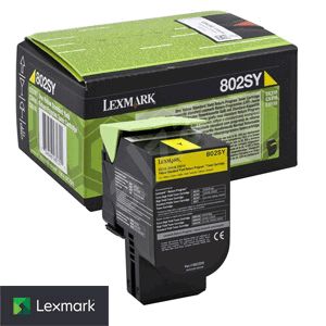 Lexmark 802SY Yellow Toner Cartridge 