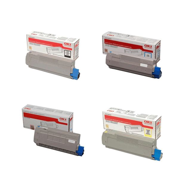 Oki 46507508 Toner Value Pack (B/C/M/Y) 