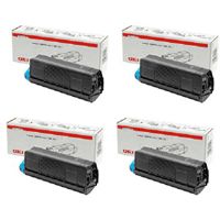 Oki 4332442X Toner Value Pack (B/C/M/Y) 