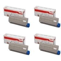 Oki 4431860 B/C/M/Y Toner Value Pack
