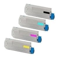 Oki B/C/M/Y Toner Value Pack - for C822 printers 